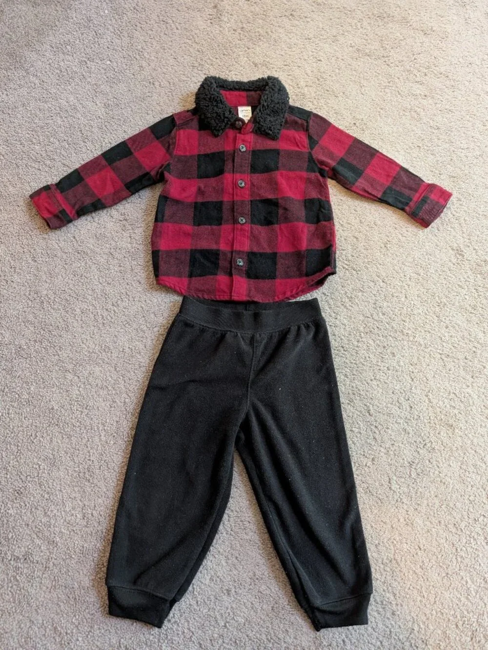 Carter's Flannel and Joggers
